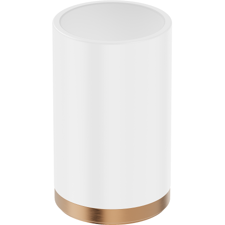 Mexen Triv stojící kelímek na kartáčky, bílá/kartáčovaná měď - 70A33053-65W