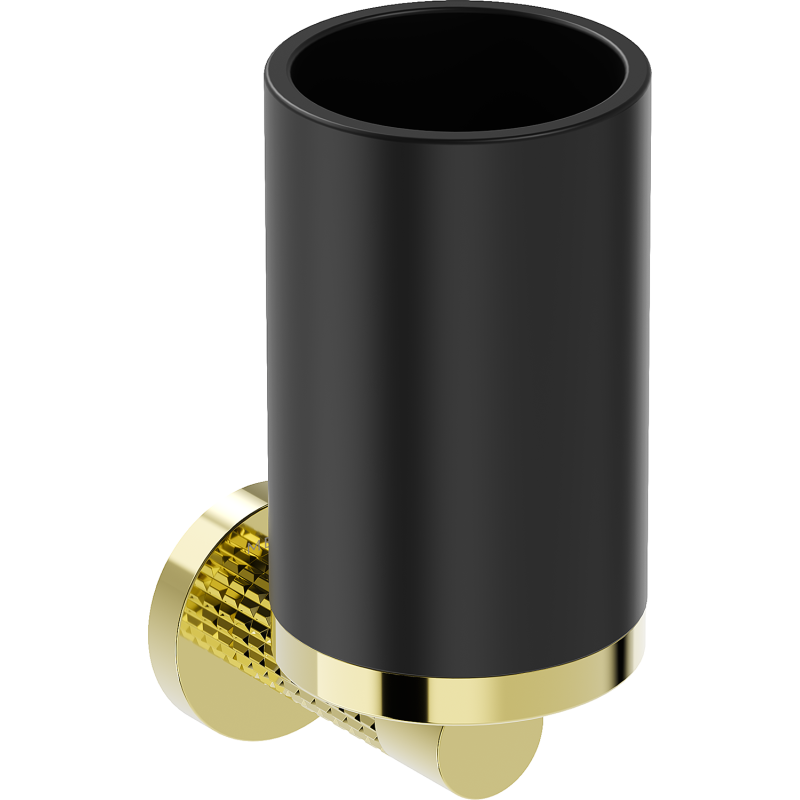 Mexen Triv pohárek na kartáčky, černý/zlatý - 70A33051-50B