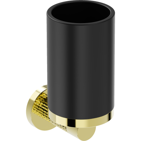 Mexen Triv pohárek na kartáčky, černý/zlatý - 70A33051-50B