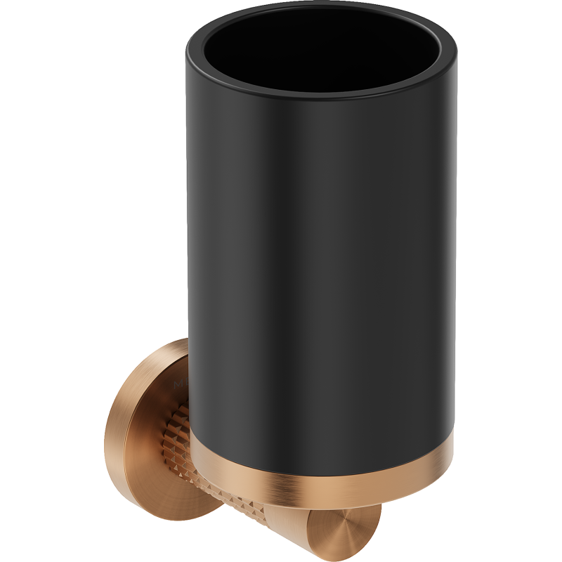 Mexen Triv kelímek na kartáčky, černý/kartáčovaná měď - 70A33051-65B