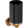 Mexen Triv kelímek na kartáčky, černý/kartáčovaná měď - 70A33051-65B