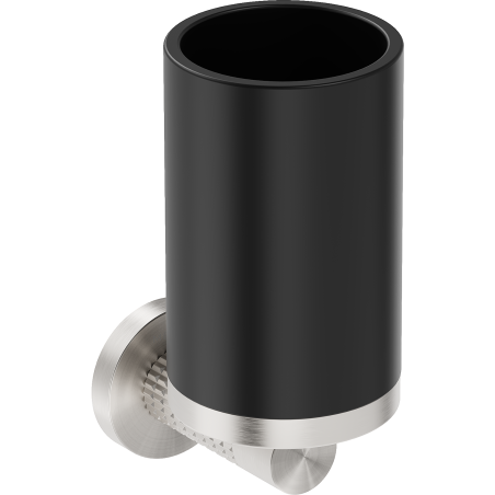 Mexen Triv pohárek na kartáčky, černý/kartáčovaný nikl - 70A33051-97B