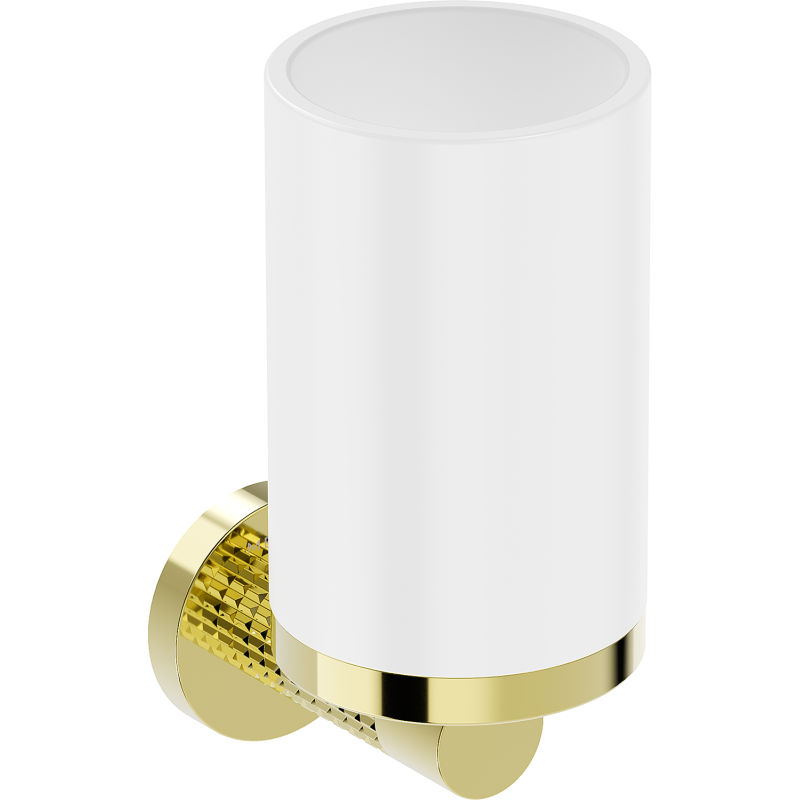 Mexen Triv kelímek na zubní kartáčky, bílý/zlatý - 70A33051-50W