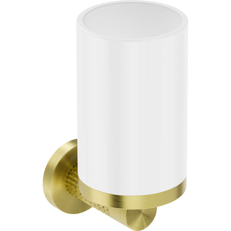 Mexen Triv hrnek na kartáčky, bílý/zlatý kartáčovaný - 70A33051-55W