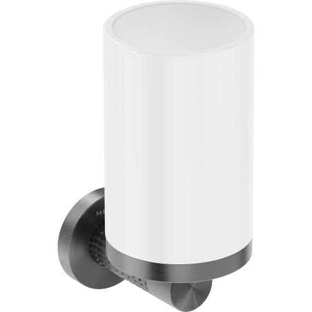 Mexen Triv kelímek na kartáčky, bílý/kartáčovaný gun šedý - 70A33051-66W