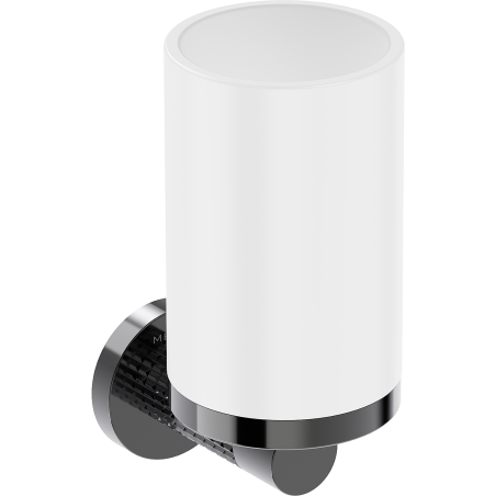 Mexen Triv kelímek na kartáčky, bílý/black chrome - 70A33051-73W