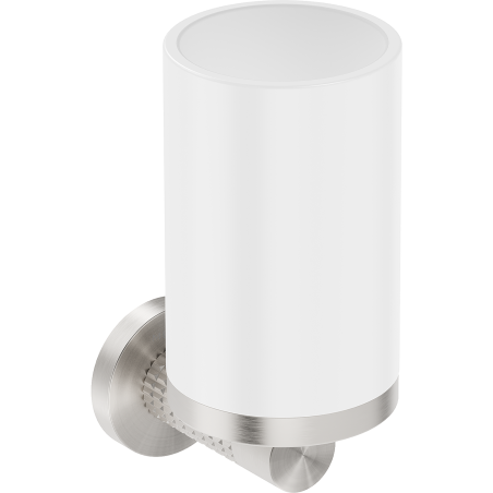 Mexen Triv kelímek na kartáčky, bílý/kartáčovaný nikl - 70A33051-97W