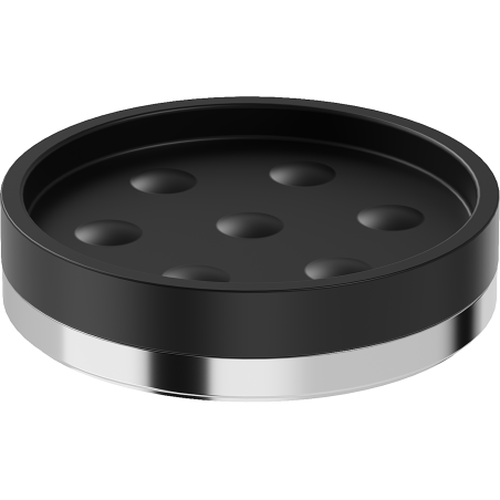 Mexen Triv mýdlenka stojící, černá/chrom - 70A33057-00B