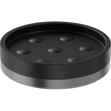 Mexen Triv mýdelnička stojací, černá/gun gray kartáčovaná - 70A33057-66B