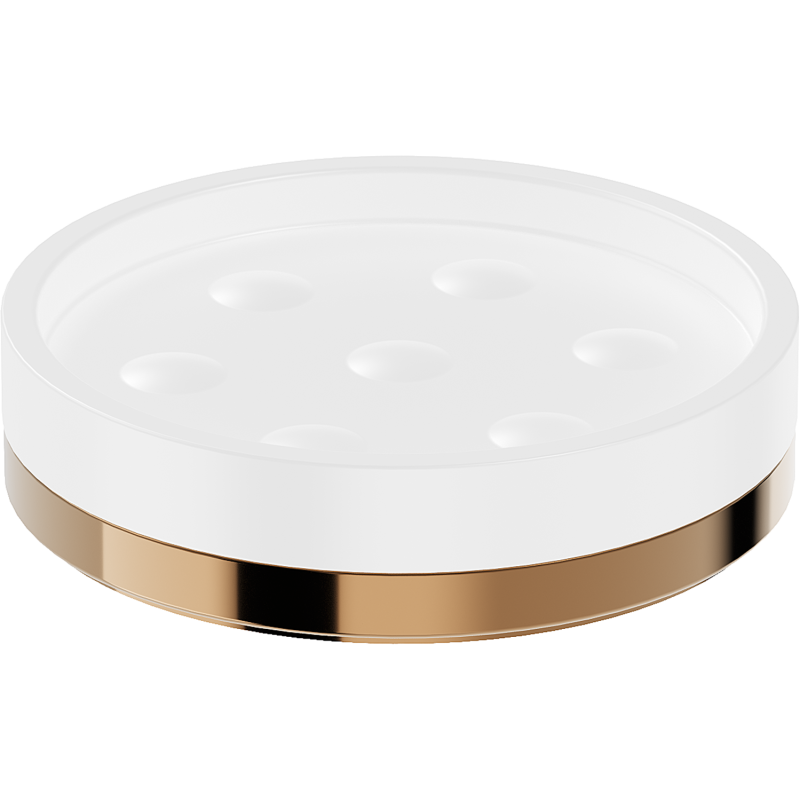 Mexen Triv mýdlenka stojací, bílá/růžové zlato - 70A33057-60W