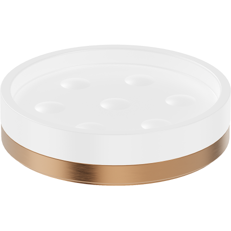 Mexen Triv mýdlenka stojící, bílá/měď kartáčovaná - 70A33057-65W