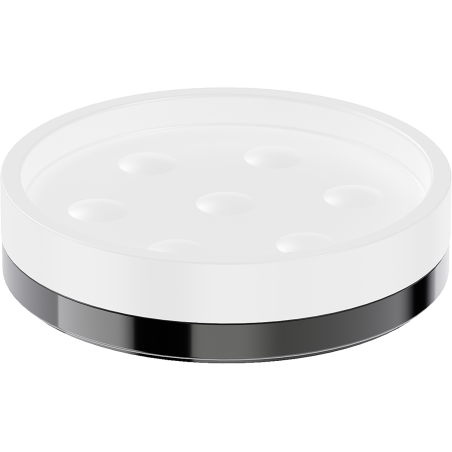 Mexen Triv stojánková mýdlenka, bílá/black chrome - 70A33057-73W