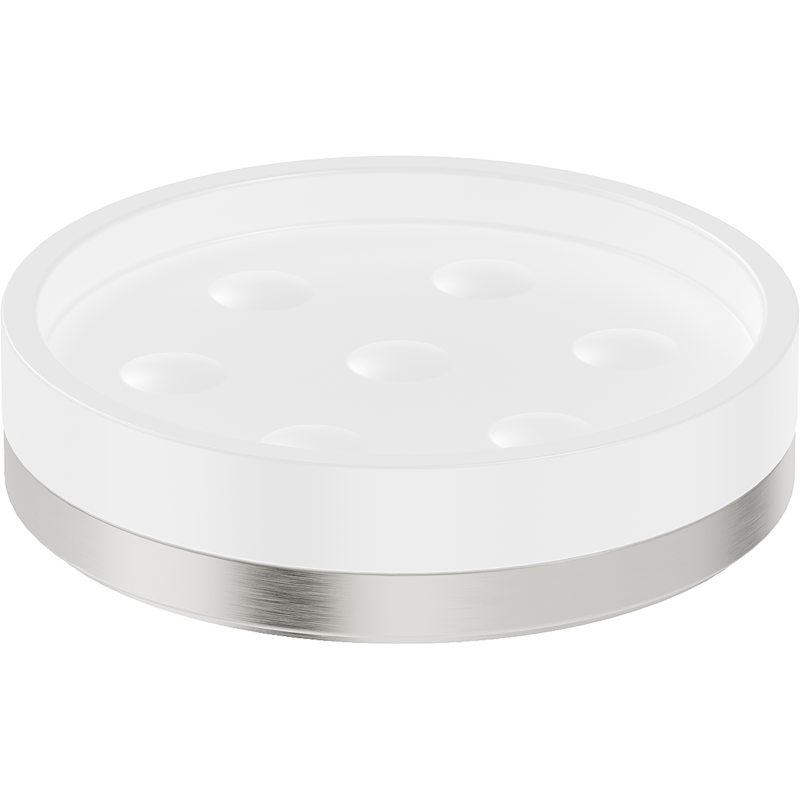 Mexen Triv mýdlenka stojací, bílá/nerez kartáčovaný - 70A33057-97W