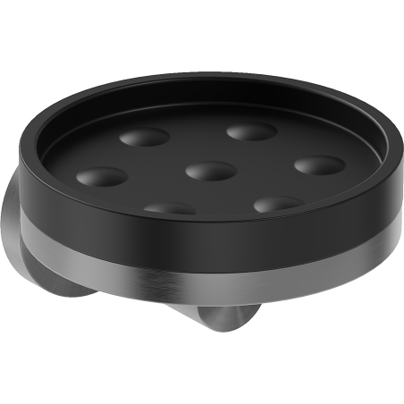 Mexen Triv mýdelnička, černá/gun gray kartáčovaná - 70A33055-66B