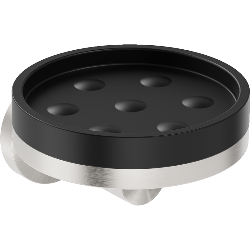 Mexen Triv mýdlenka, černá/kartáčovaný nikl - 70A33055-97B