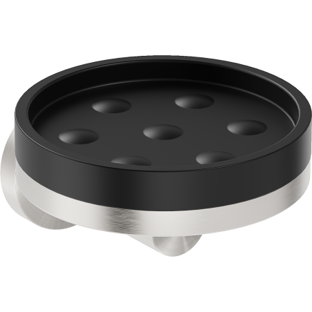 Mexen Triv mýdlenka, černá/kartáčovaný nikl - 70A33055-97B