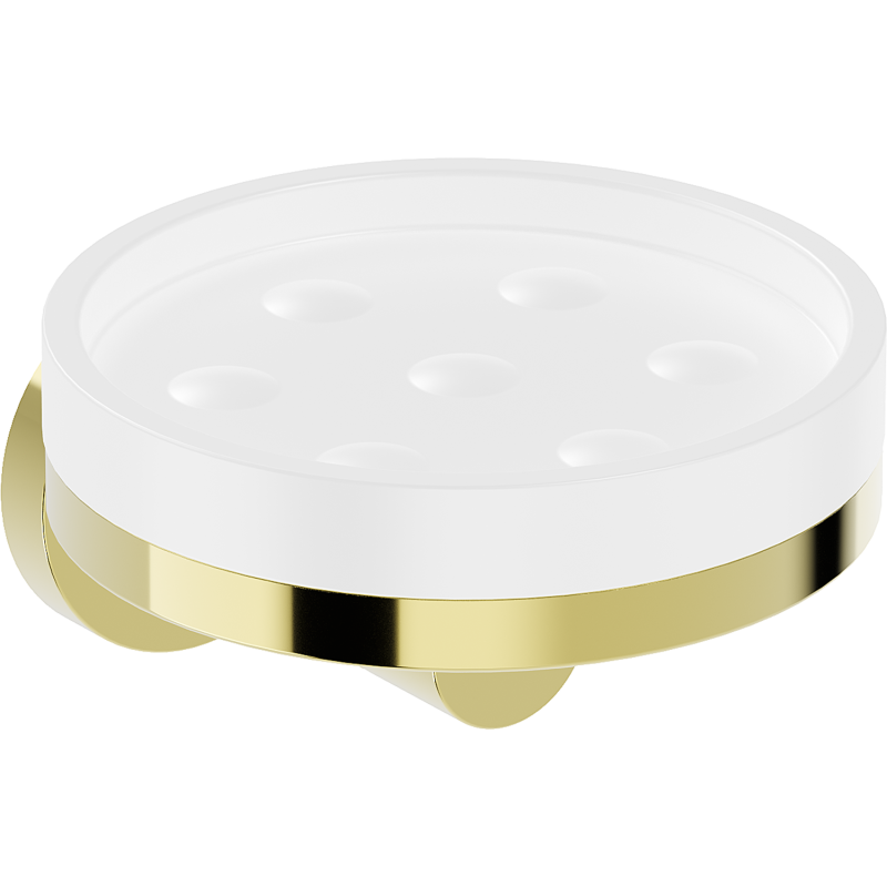 Mexen Triv mýdlenka, bílá/zlatá - 70A33055-50W