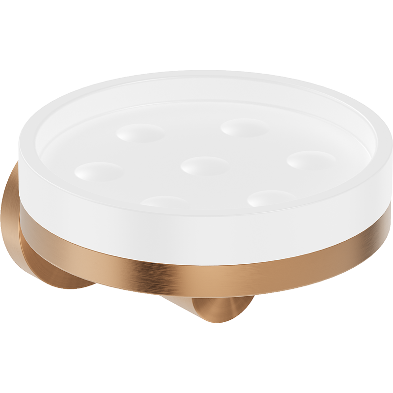 Mexen Triv mýdlenka, bílá/kartáčovaná měď - 70A33055-65W