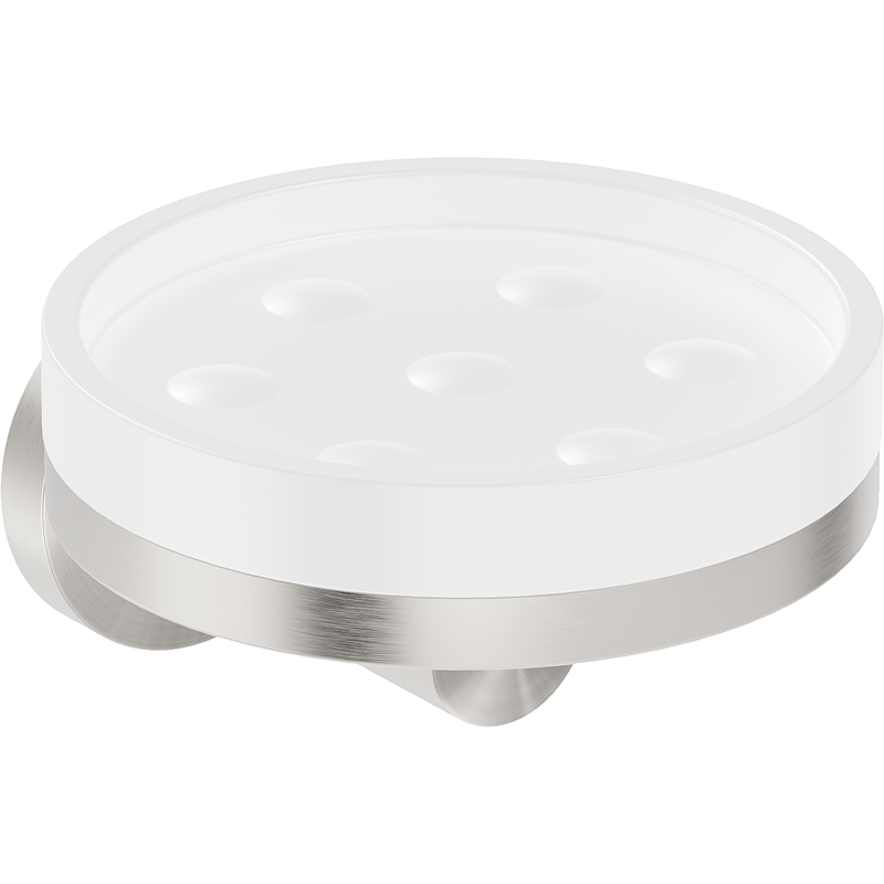 Mexen Triv mýdlenka, bílá/kartáčovaný nikl - 70A33055-97W