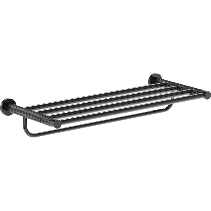 Mexen Triv police na ručník, černý chrom - 70A33081-73
