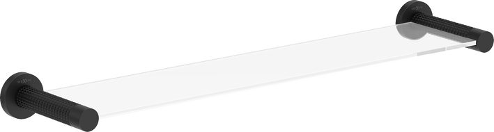 Mexen Triv závěsná skleněná police, černá - 70A33061-70