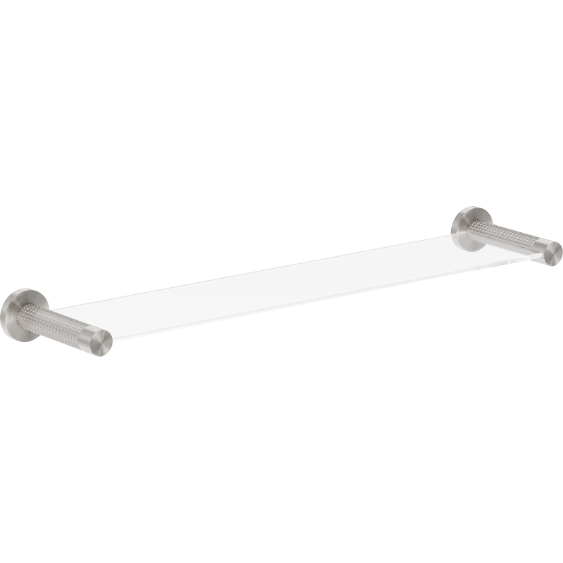 Mexen Triv závěsná skleněná police, kartáčovaný nikl - 70A33061-97