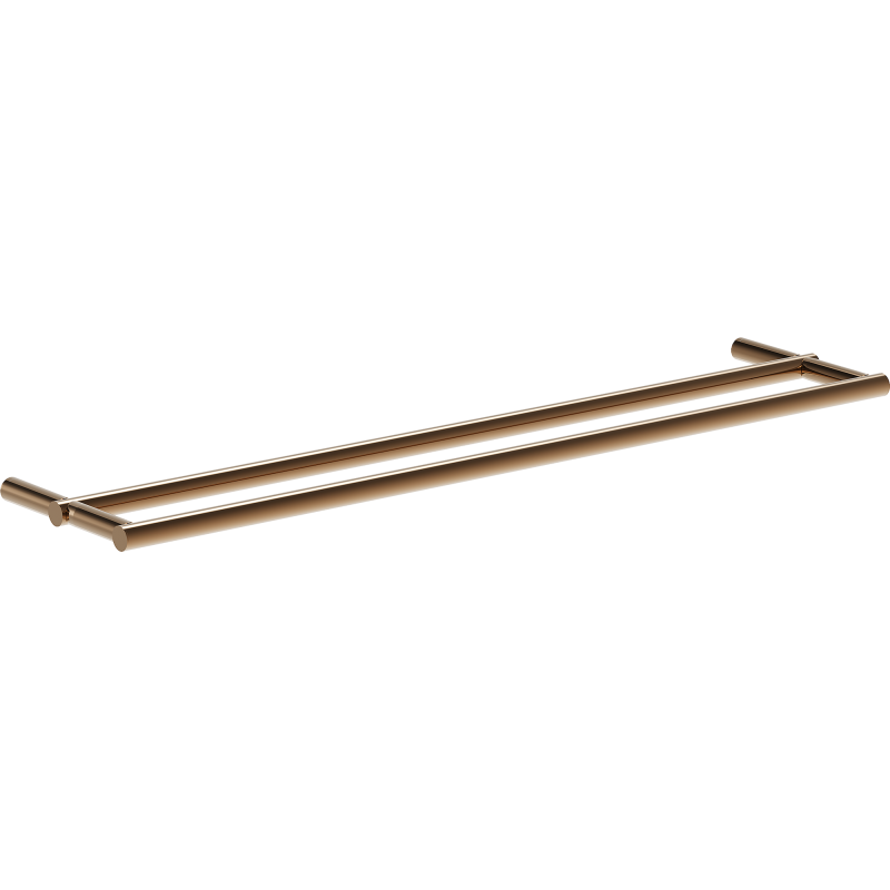 Mexen Loop dvojitý držák na ručníky, růžové zlato - 70A71047-60