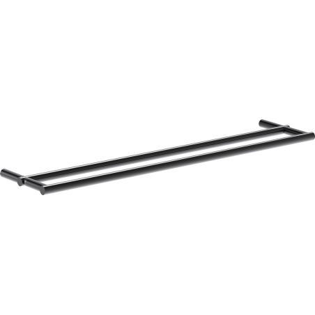 Mexen Loop dvojitý věšák na ručník, black chrome - 70A71047-73