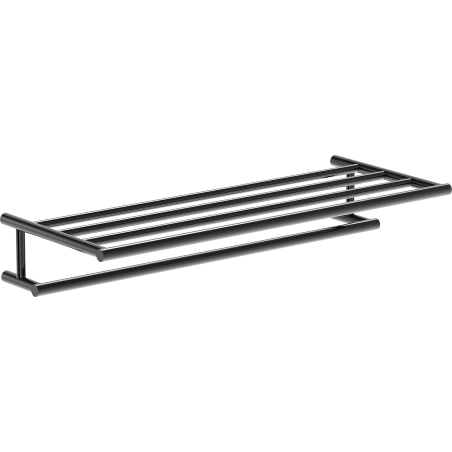 Mexen Loop police na ručníky, černý chrom - 70A71081-73