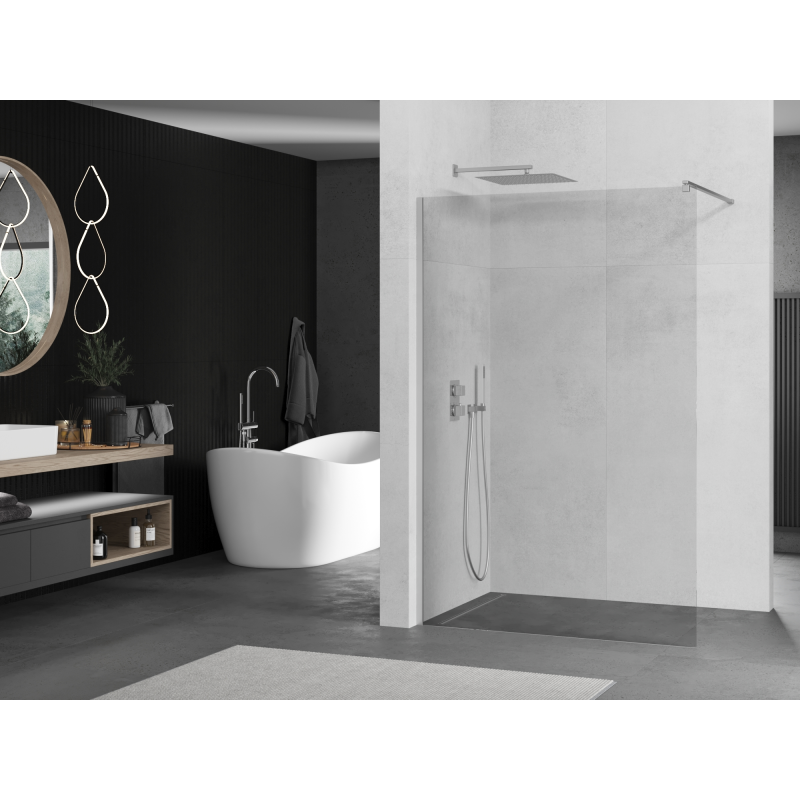 Mexen Kioto sprchová stěna Walk-in 50 x 200 cm, transparentní 8 mm, chrom - 800-050-101-01-00