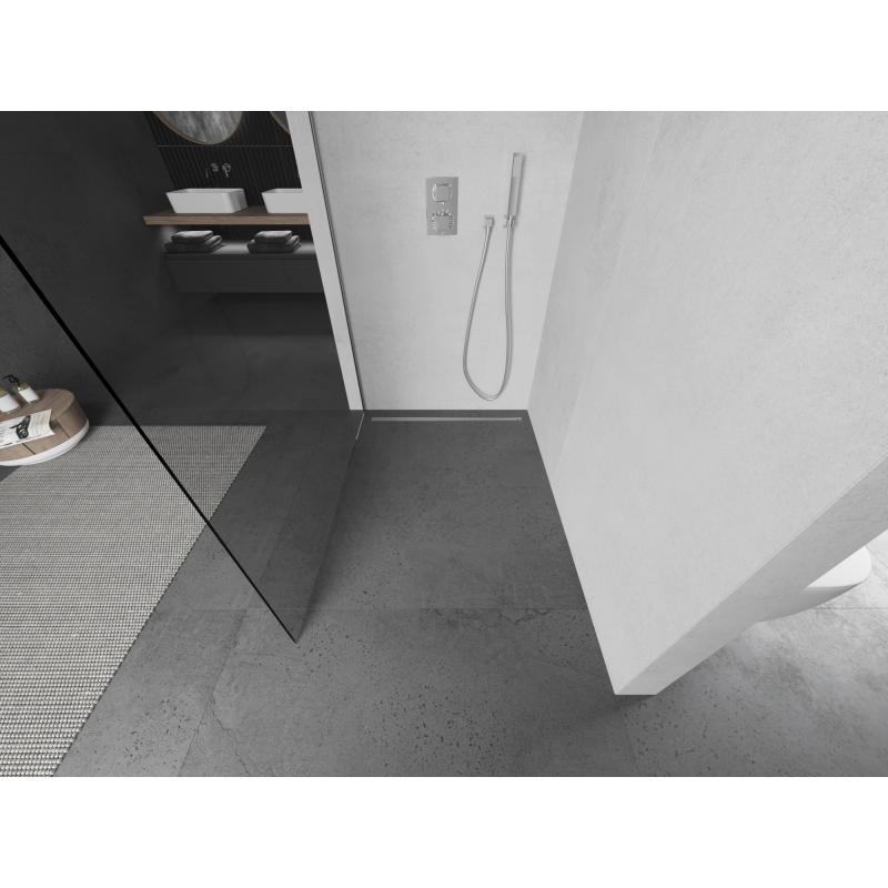 Mexen Kioto sprchová stěna Walk-in 60 x 200 cm, transparentní 8 mm, chrom - 800-060-101-01-00