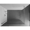 Mexen Kioto sprchová stěna Walk-in 80 x 200 cm, průhledná 8 mm, chrom - 800-080-101-01-00