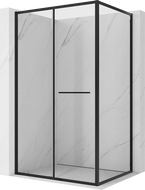 Mexen Linea posuvná sprchová kabina 100 x 90 cm, průhledná, černá - 8E1-100-090-70-70