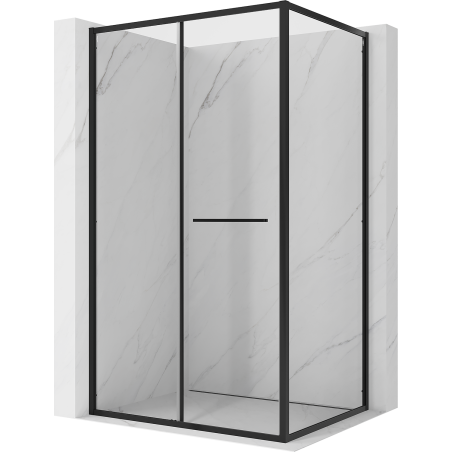 Mexen Linea posuvná sprchová kabina 90 x 100 cm, transparentní, černá - 8E1-090-100-70-70