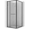Mexen Linea posuvná sprchová kabina 80 x 80 cm, transparentní, černá - 8E1-080-080-70-70