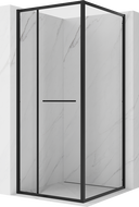 Mexen Linea posuvná sprchová kabina 80 x 80 cm, transparentní, černá - 8E1-080-080-70-70