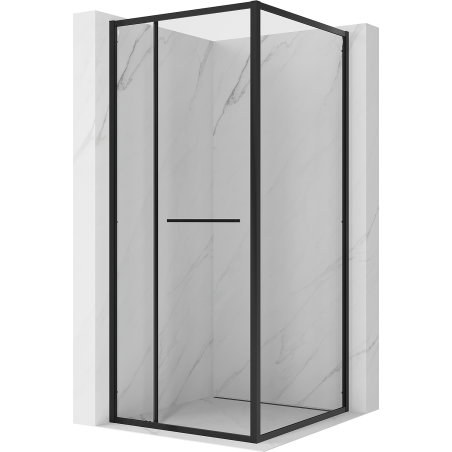 Mexen Linea posuvná sprchová kabina 100 x 100 cm, transparentní, černá - 8E1-100-100-70-70