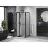 Mexen Linea posuvná sprchová kabina 85 x 85 cm, průhledná, černá - 8E1-085-085-70-70