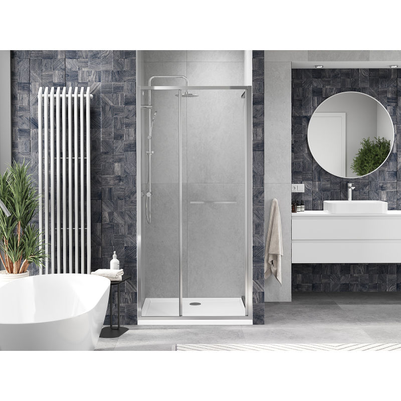 Mexen Linea posuvné sprchové dveře 85 cm, transparentní, chrom - 8E1-085-000-01-01