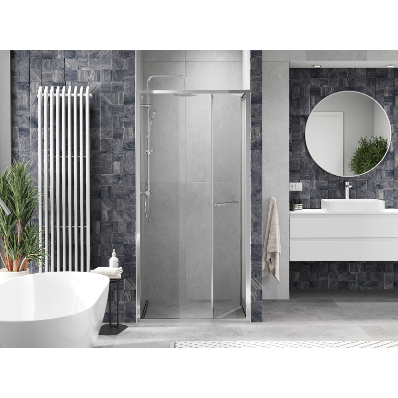 Mexen Linea posuvné sprchové dveře 90 cm, průhledné, chrom - 8E1-090-000-01-01