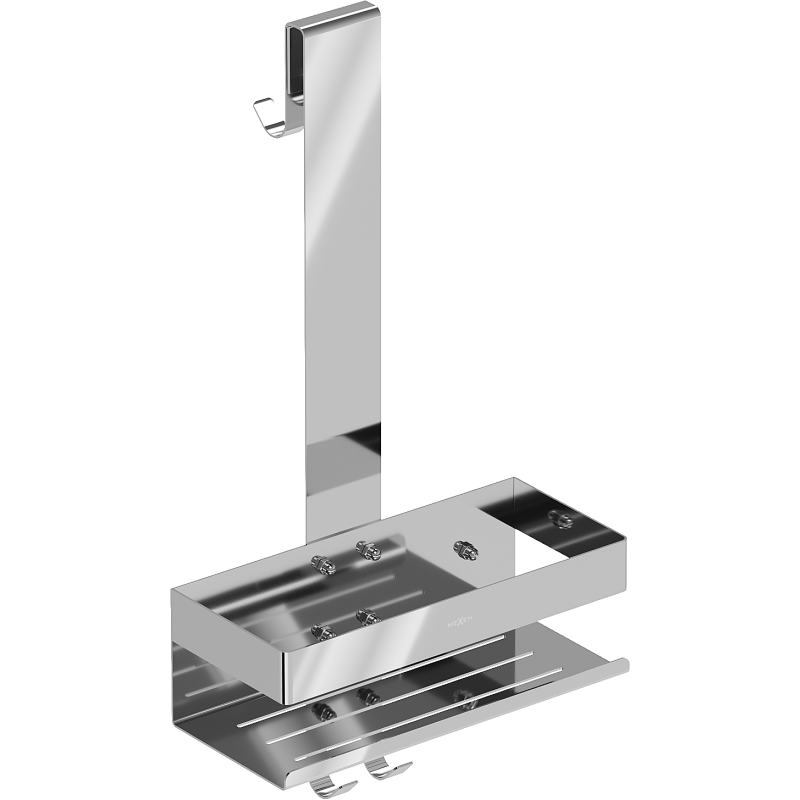 Mexen Brin-1 koupelnový košík s věšákem, chrom - 70A8841-00