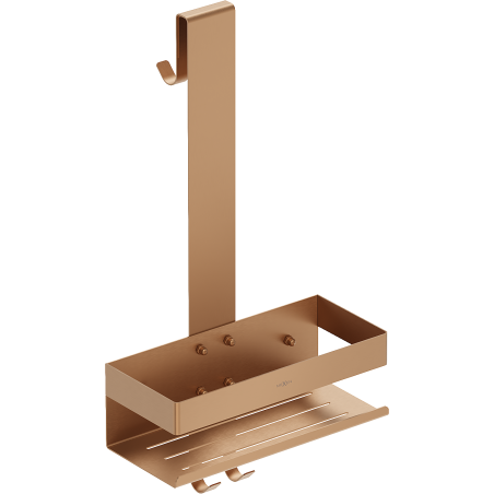 Mexen Brin-1 koupelnový košík s věšákem, kartáčovaná měď - 70A8841-65