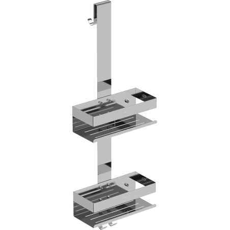 Mexen Brin-2 koupelnový košík s háčkem, chrom - 70A8842-00