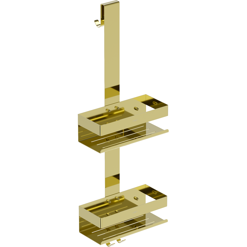 Mexen Brin-2 koupelnový košík s věšákem, zlatý - 70A8842-50