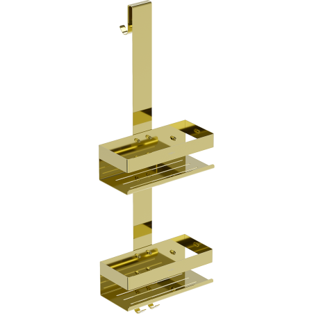 Mexen Brin-2 koupelnový košík s věšákem, zlatý - 70A8842-50