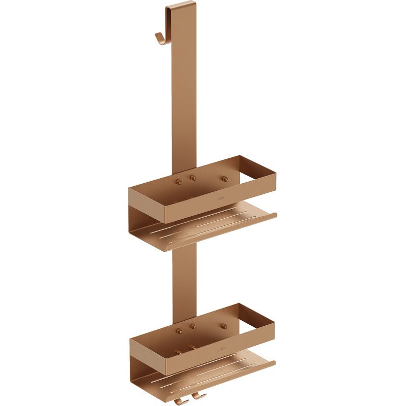 Mexen Brin-2 koupelnový košík s věšákem, kartáčovaná měď - 70A8842-65