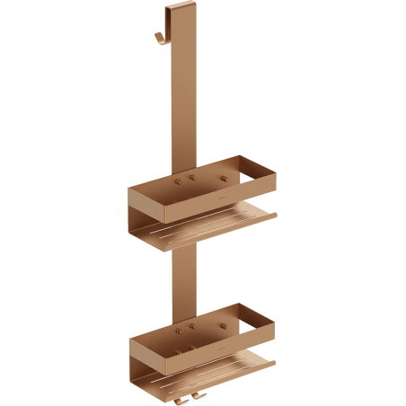 Mexen Brin-2 koupelnový košík s věšákem, kartáčovaná měď - 70A8842-65