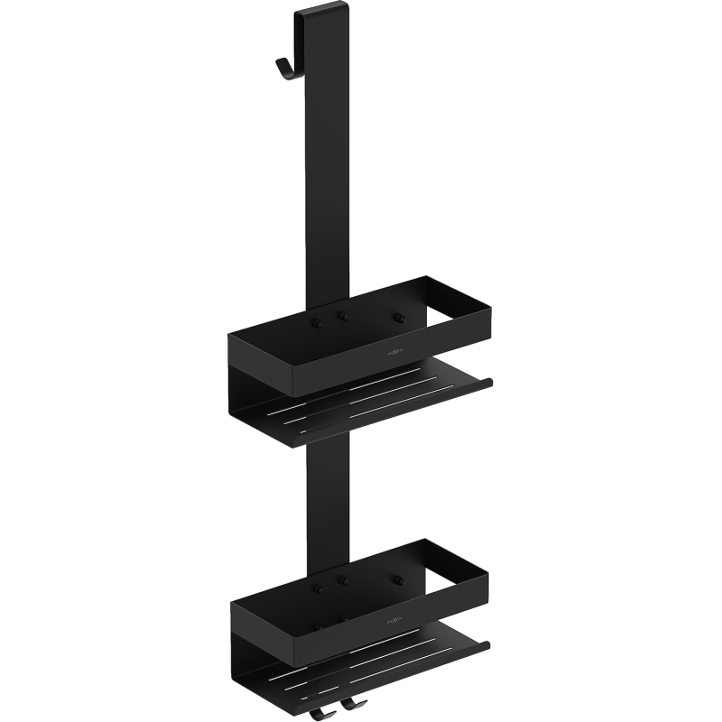 Mexen Brin-2 koupelnový košík s věšákem, černý - 70A8842-70