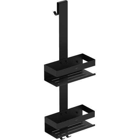 Mexen Brin-2 koupelnový košík s věšákem, černý - 70A8842-70
