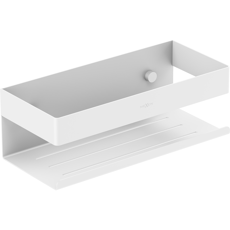 Mexen Brin-L koupelnový košík, bílý - 70A8730-20